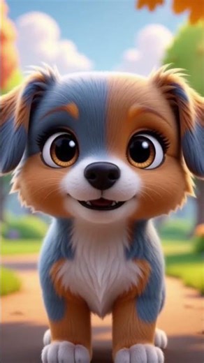 The Puppy Who Said Hi! 😄 smile box #aivideo #ai #animation #shortvideo