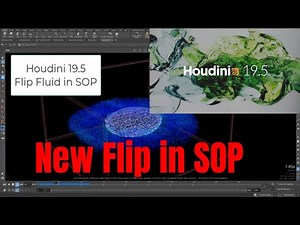 what is new in houdini 19.5, and how RBD solver can interact with new SOP Flip Fluid Solver.