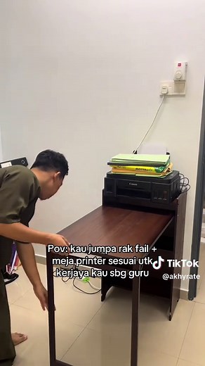 Meja Printer & Rak Fail Guru Ideal