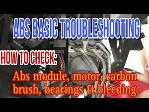 ABS SYSTEM BASIC REPAIR & TROUBLESHOOTING//How to repair ABS module, motor, carbon brush, bearings.