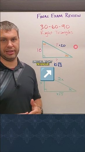 30 60 90 Special Right Triangle - Geometry Final