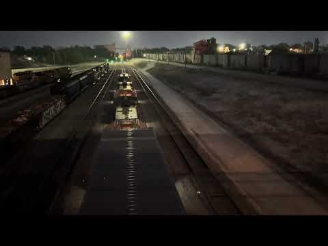 BNSF Q-STOATG Idling and departing the Springfield Missouri Rail Yard