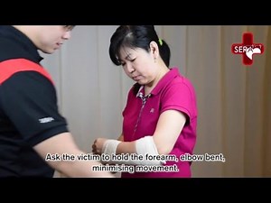 Closed Wound - Arm Splint | Singapore Emergency Responder Academy, First Aid and CPR Training
