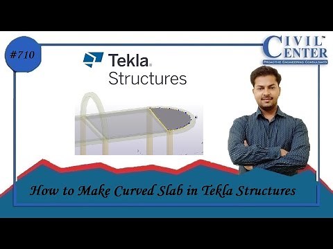 How to Make Curved Slab in Tekla Structures || Tekla Structures Tutorial