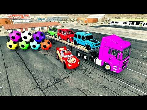 Flatbed vs Cars – Massive Crashes! 💥 | BeamNG.drive Extreme Flatbed Truck Accident 😱 | BeamNG.drive
