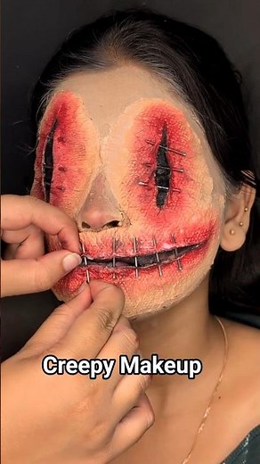 SFX makeup tutorial 💀...... prosthetic makeup | fantasy makeup | SFX makeup makeup tutorial | creepy