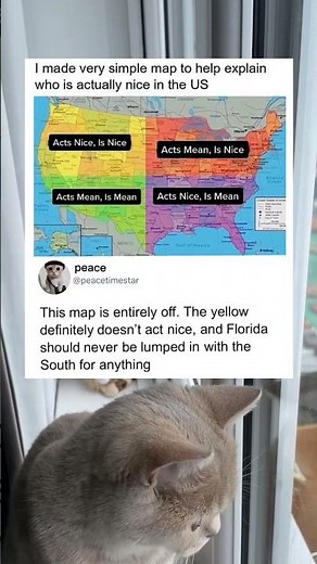 A map explaining the types of American behavior