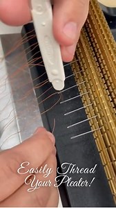 12K views · 74 reactions | Easily thread your pleater with Aerial's favorite notion, Clover's Double Needle Threader (462)! You can find all our needle threaders by searching "Needle Threader" in the search bar on our website and make threading needles a breeze! #pleatingtip #sewingtip #sewingtipsandtricks #farmhousefabrics #pleater #cloverusa | Farmhouse Fabrics | Facebook