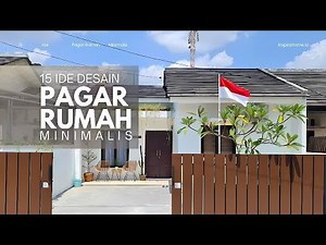 15 Minimalist Home Fence Design Ideas