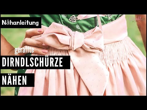 Dirndl apron smocking - Instructions for sewing a dirndl apron