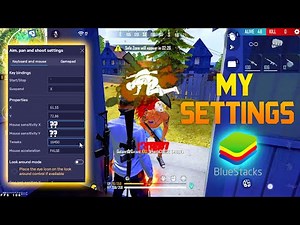 Bluestacks 5 NEW best headshot free fire settings 🎯, Keymapping + Custom HUD
