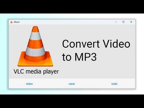 Turn Any Video into MP3 Audio VLC Media Player Free Method