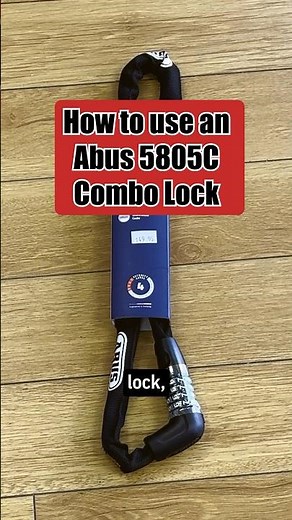 How to use an Abus 5805C Combination Lock 🔐🛴🚲 #lock #combinationlock