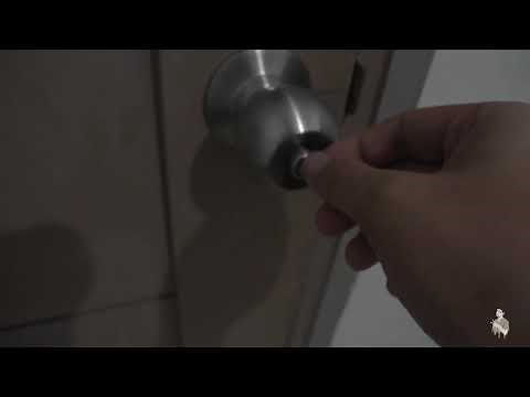 How to FIX Stuck push button on a DoorKnob?
