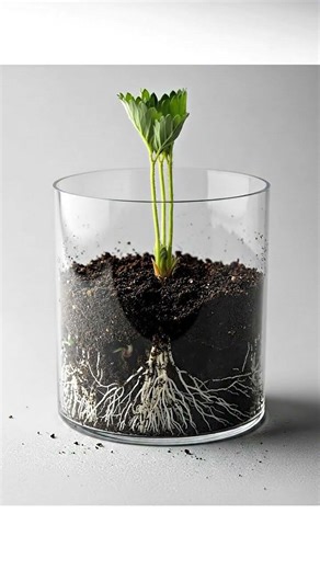 “Cinematic Time-Lapse Growth of a Strawberry Plant in a Transparent Pot