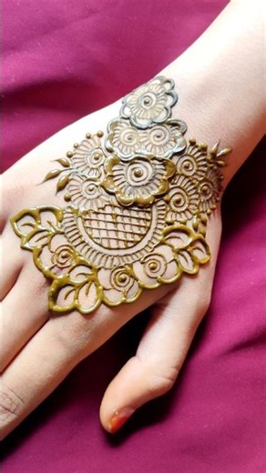 Easy Mehendi Tutorial for Beginners 🌿 Simple Henna Design #shorts