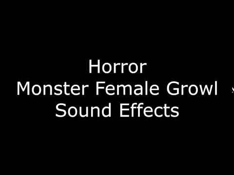 Horror Monster Female Growl Sound Effects