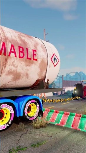 Trucks and Cars vs Gutter #302 | BeamNG.drive