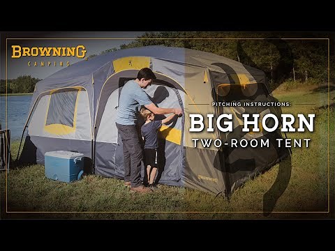 Big Horn Two-Room Tent Setup by Browning Camping
