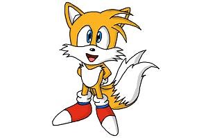 How to Draw Tails from Sonic 2