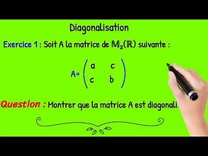 Diagonalisation d'une matrice carrée : Exercice corrigé