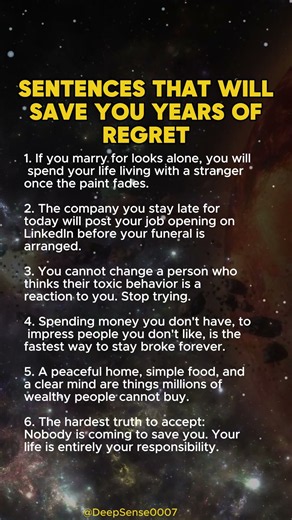 6 Life Lessons That Could Save You Years of Regret #selfimprovement #shorts