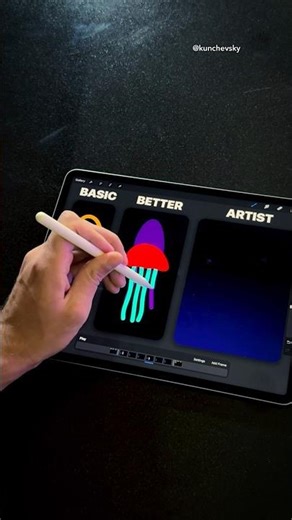 Animating jellyfish in Procreate 😳🤯 #procreate #animation