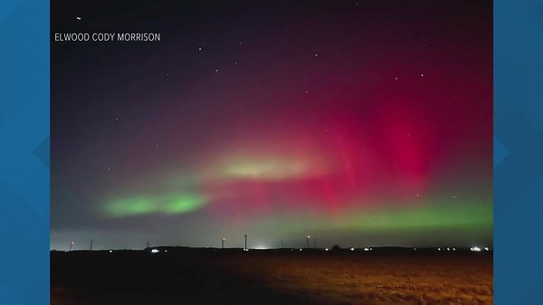 Northern lights give dazzling display in Indiana sky Tuesday night — and possibly Wednesday night