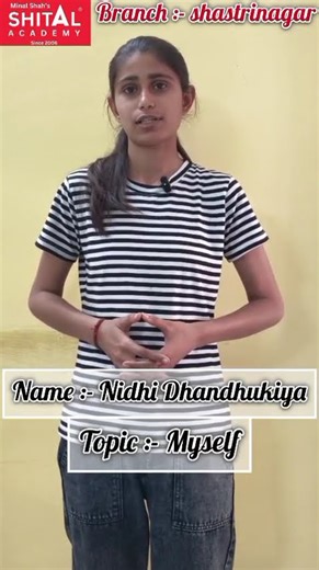 Nidhi Dhandhukiya Talking About Myself