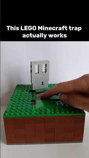 Working Lego Minecraft trap #lego #minecraft