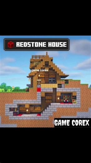 REDSTONE HOUSE TUTORIAL #minecraft #ytshort #minecraftbuilding #viralvideo #supportme