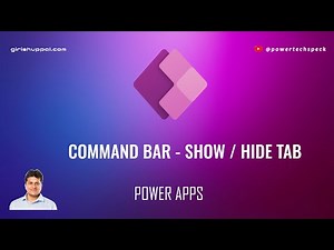 How to Show/Hide Tab using Power Apps Command Bar (JavaScript)