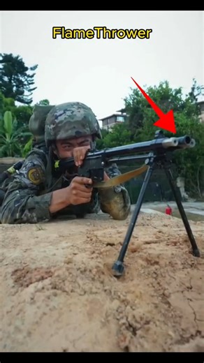 WW2 Flamethrower Soldier's Most Dangerous Mission 🔥 #army #military