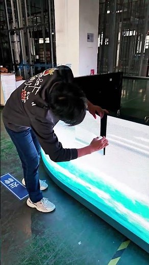 Outdoor corner LED screen installation method.#apexls #ledscreen #leddisplay #shorts