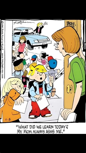 DENNIE THE MENACE #ComicsKingdom #DennisTheMenace #comics #dailycomics #parenting #school #fblifestyl | Dennis & Menace comics