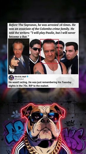 Tony Sirico Was A Real Mobster Before Sopranos 🇮🇹#thesopranos #tonysirico #mobster #gangster