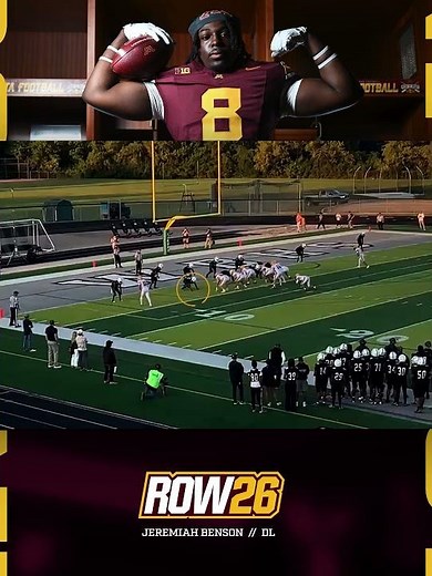 Jeremiah Benson Highlights: Gopher Football Signing Day #ROW26