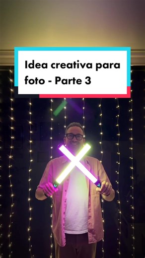 Idea creativa para fotos con luces RGB