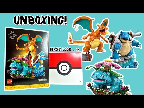 LEGO Pokémon Venusaur, Charizard & Blastoise 72153 Unboxing!