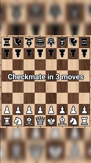🔥🔥 3 Move Checkmate | Fool’s Mate Explained (Fastest Checkmate in Chess!) ♟️#chess #checkmate #trap