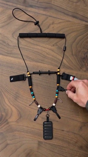 Kylebooker - Fly Fishing Lanyard with Adjustable Tool Holder and Foam Headband