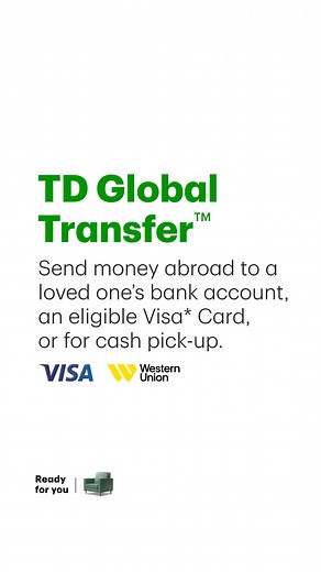 Send money quickly and 24/7 with TD Global Transferᵀᴹ | TD