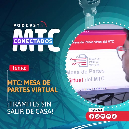 ✅ Ingresa a la Mesa de Partes Virtual para acceder a los servicios del #MTC de manera rápida y segura. | Ministerio de Transportes y Comunicaciones del Perú