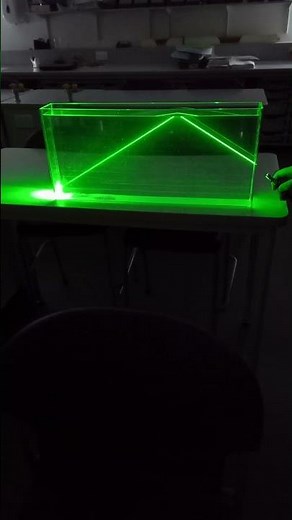 Laser total internal reflection in water! #physics