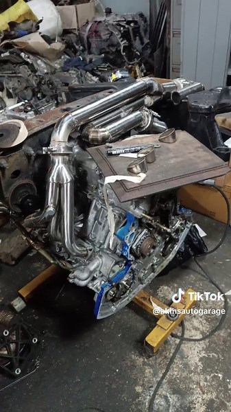 Custom Headers for A33 at Akin's Auto Garage