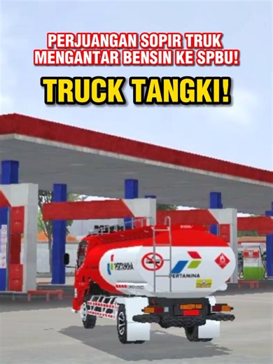 Perjuangan Sopir Truk Tangki BBM di Bussid Simulator