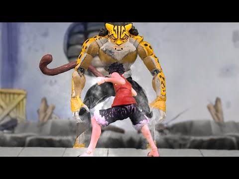 ワンピース stop motion luffy vs lucci 1 onepiece