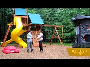 Creating an Outdoor Childrens Play Area with NJ Swingsets - PIX 11 News NY - Design Recipes - Pt 2