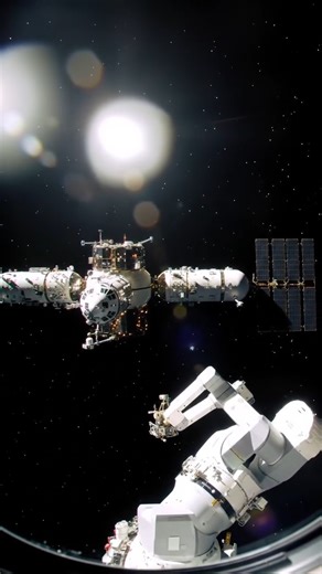 Chinese Tianzhou cargo spacecraft gently docking with Tiangong station. #nasa #orionspacecraft #spacecraftnasa #orion #interstellarspace #iss #short #spacecraft | Space Voyager
