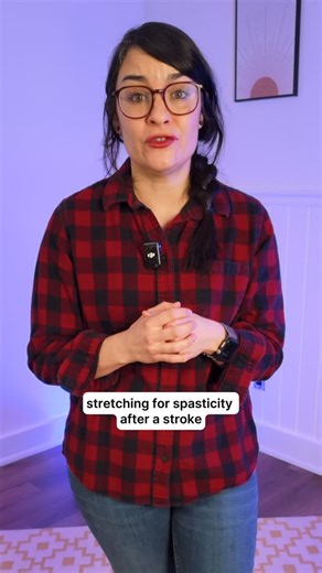 Post Stroke on Instagram: "Stretching for spasticity after stroke is often misunderstood. 1. Avoid quick, fast stretching because that will increase the spastic response. Instead focus on slow, controlled, prolonged stretches that allow the muscle to relax over time. Stretches should be long, around 90+ seconds. 2. Stretching is not a permanent fix for spasticity. However, it can help to temporarily relieve tightness, stiffness, and pain associated with spasticity. 3. What you do in that window